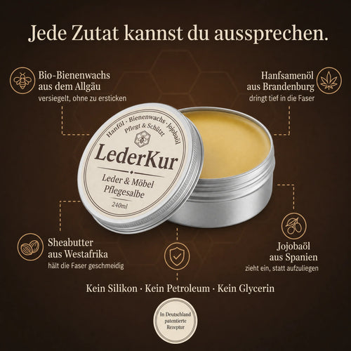 LederKur Auto — Die Profi-Reparaturcreme für Autoleder